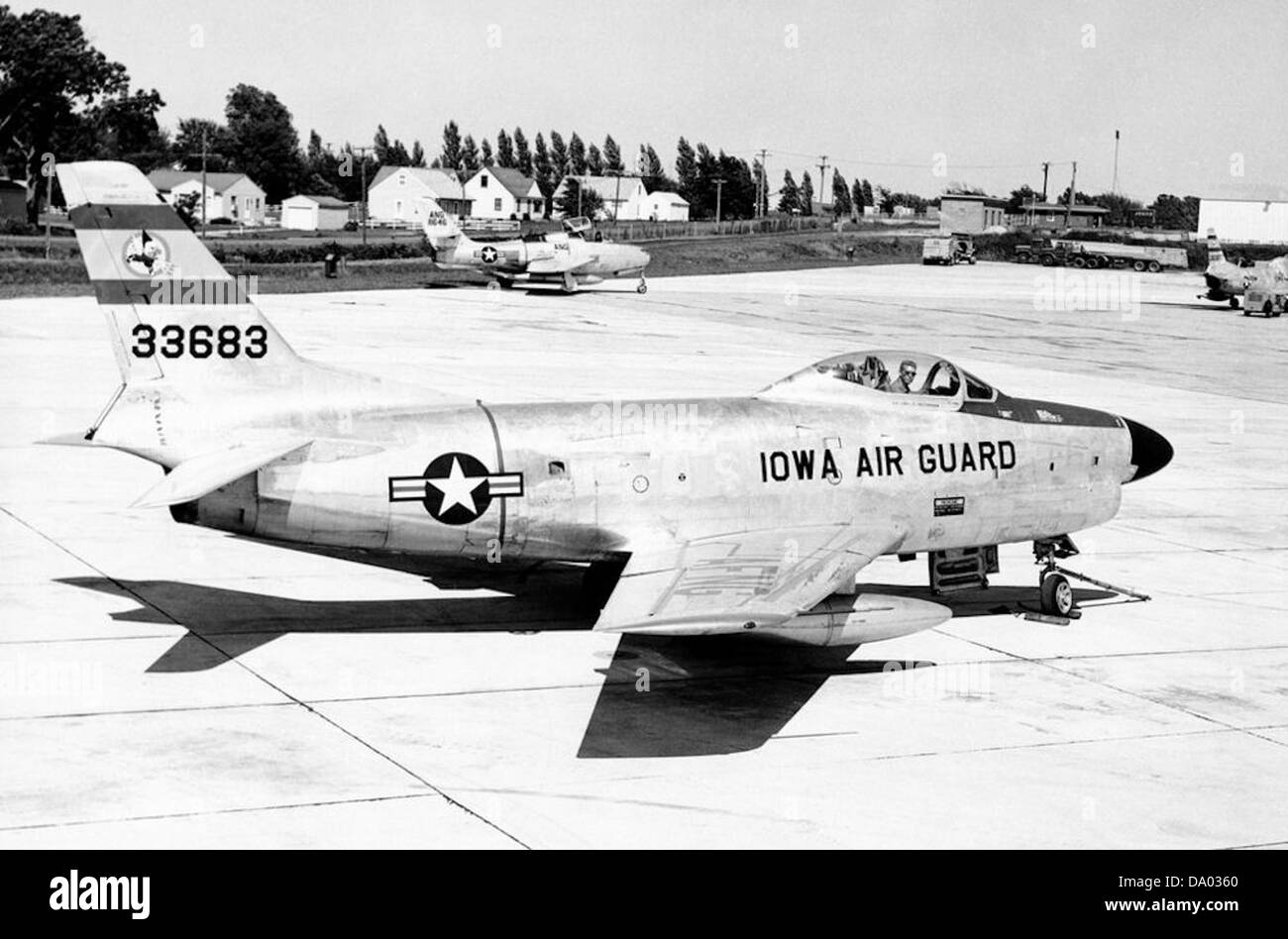 174e Escadron d'intercepteurs de combat - North American F-86L-60-NA 53-3683 Sabre Banque D'Images