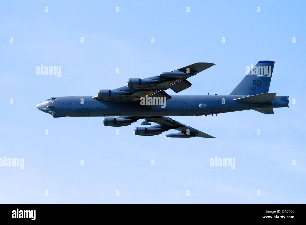 La 307th Bomb Wing exploite le Boeing B-52H Stratofortress, un bombardier stratégique à longue portée utilisé pour la dissuasion nucléaire et les missions de frappe conventionnelles. Le B-52H-170-BW est l'un des modèles de sa flotte. Banque D'Images