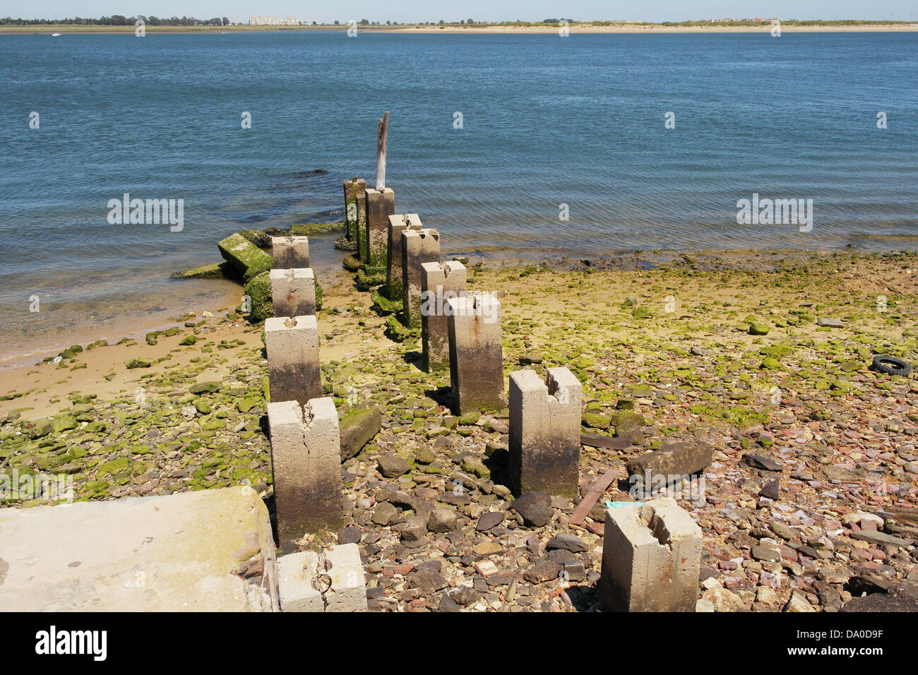 Vila Real de Santo António, un œil sur la frontière de la rivière Guadiana, Ayamonte, Portugal Banque D'Images