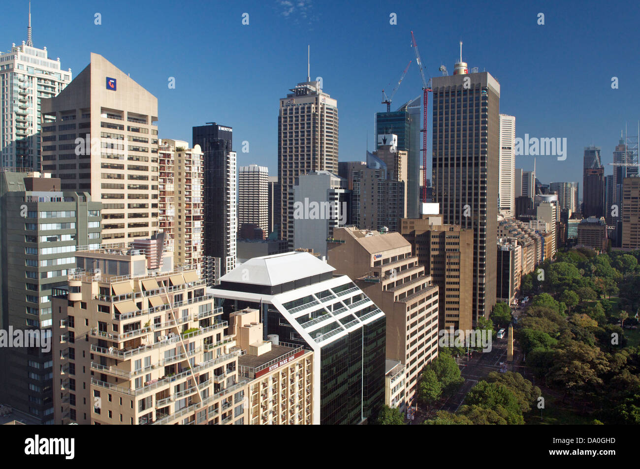 Le centre-ville de Sydney skyline New South Wales Australie Banque D'Images