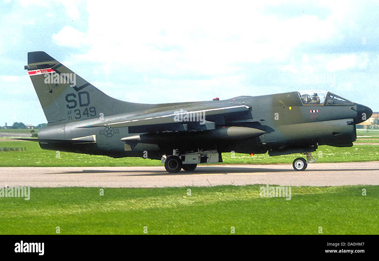 175e Escadron Tactique de Chasse-11-A-7D Corsair II 71-349 CV Banque D'Images