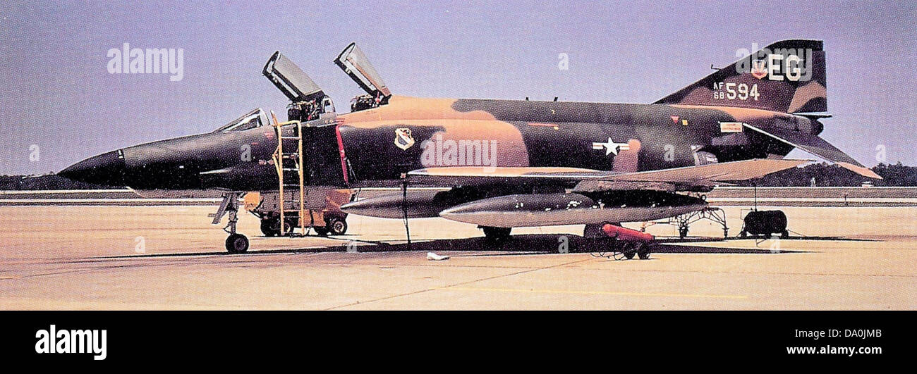 Le McDonnell Douglas RF-4C Phantom était une version de reconnaissance du F-4 Phantom II. Le RF-4C était équipé de caméras et de capteurs avancés pour les missions de reconnaissance pendant la guerre du Vietnam. Banque D'Images