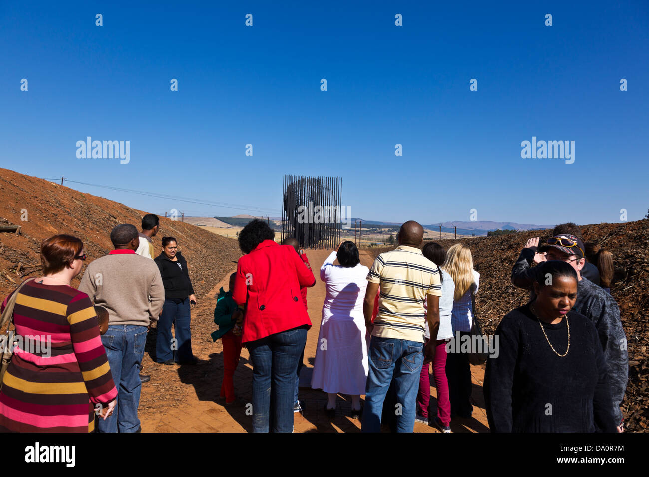 Le site de capture de Nelson Mandela à l'extérieur de Howick. C'est là que la longue marche vers la liberté a commencé. Banque D'Images