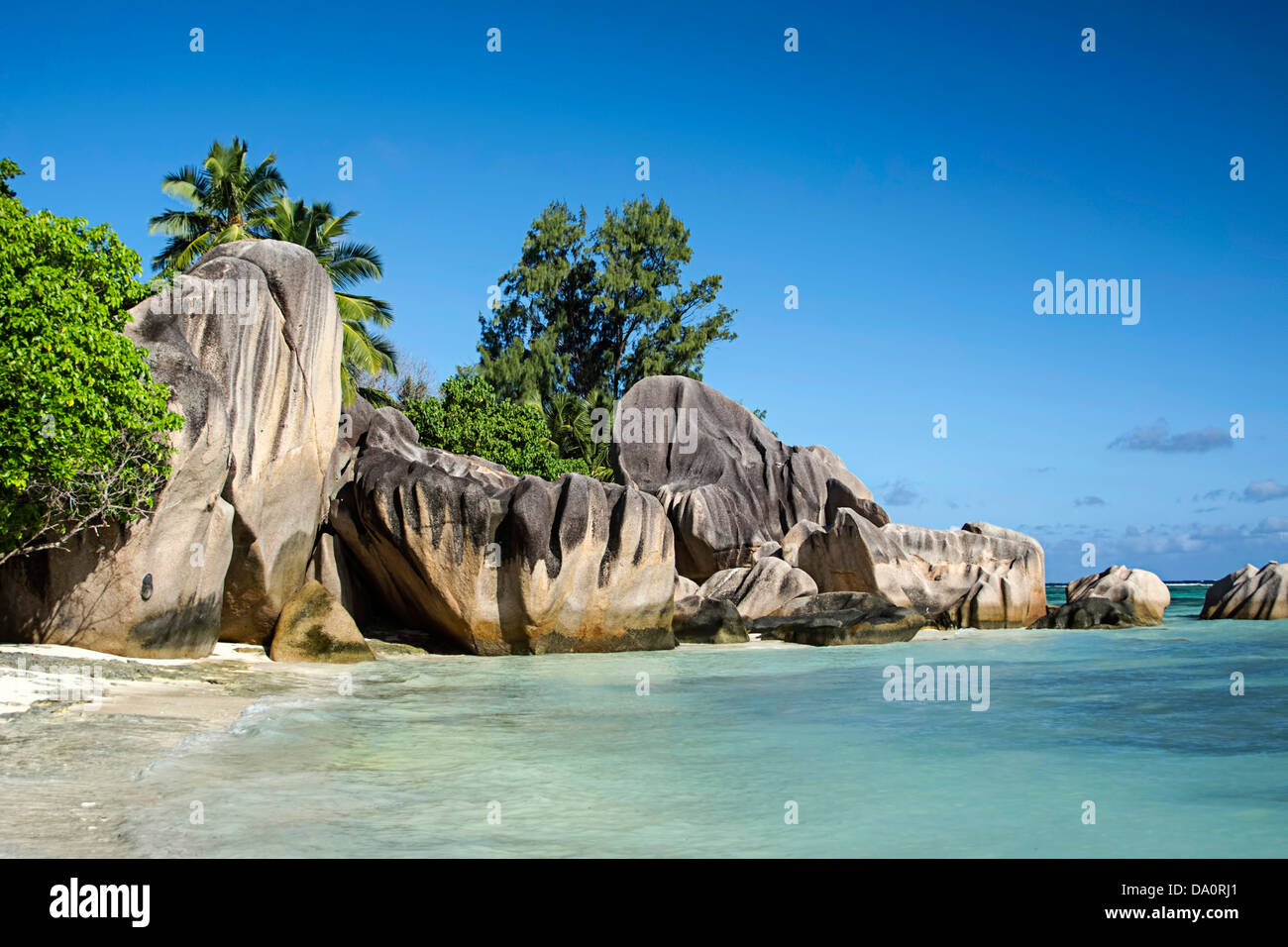 Anse Source d'argent, La Digue, Seychelles, océan Indien, Afrique Banque D'Images