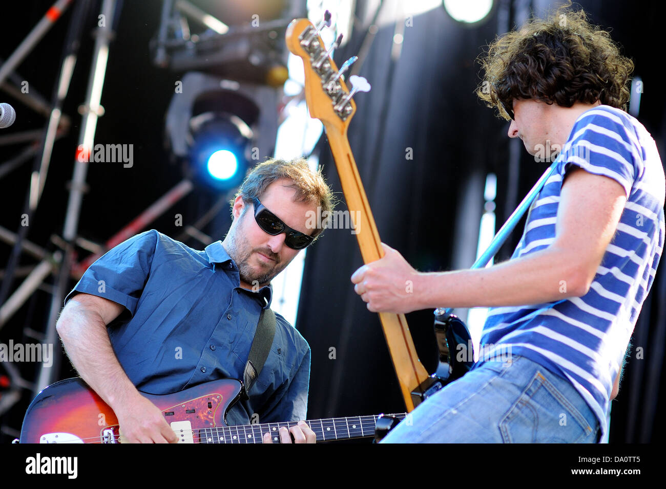 Barcelone - Mai 23 : El Inquilino Comunista, un Espagnol d'indie rock originaire de Guecho Muelle (Vizcaya), procède au Primavera Sound. Banque D'Images