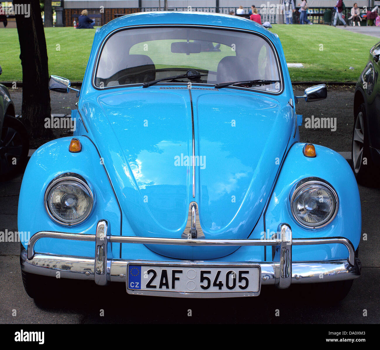 Ancien Bleu Volkswagen Banque D'Images