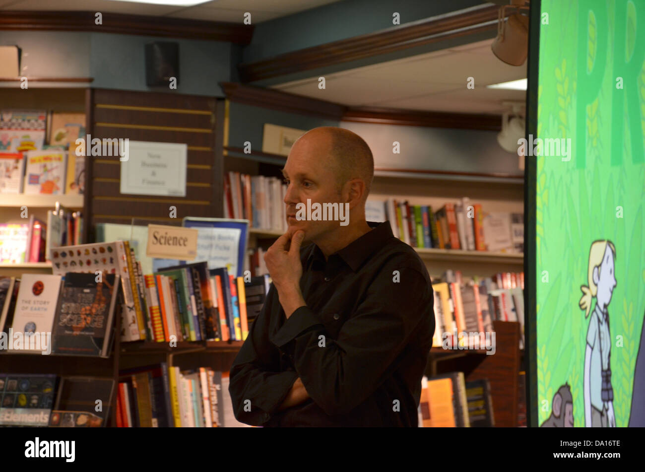 Jim Ottaviani à livre signature pour son nouveau livre 'Tournoi' à Nicola's Books 25 juin 2013 à Ann Arbor, MI Banque D'Images