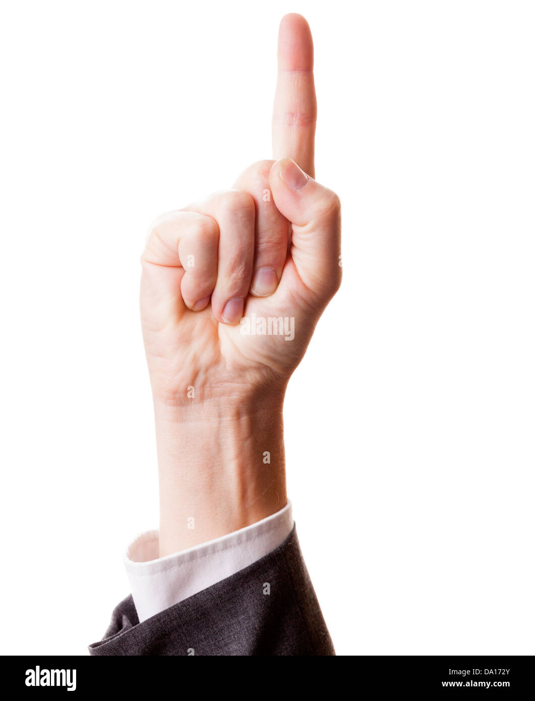 Signe de l’attention Banque D'Images