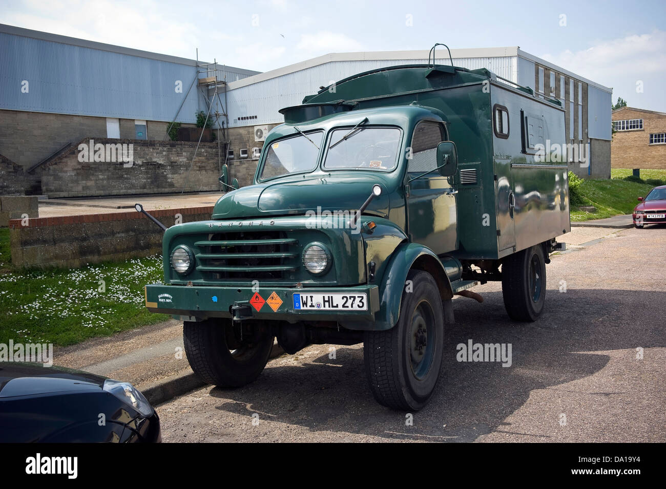 L'Armée allemande Hanomag chariot à Newport, Isle of Wight, UK Banque D'Images