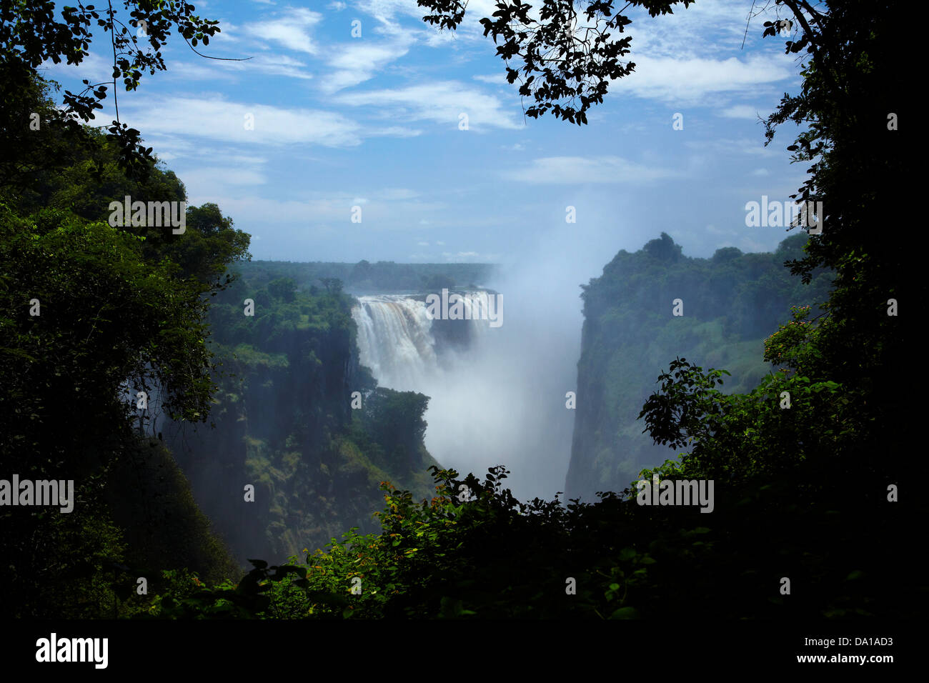 Victoria Falls ou 'Mosi-oa-Tunya" (La fumée qui tonne), Zimbabwe, Afrique du Sud Banque D'Images