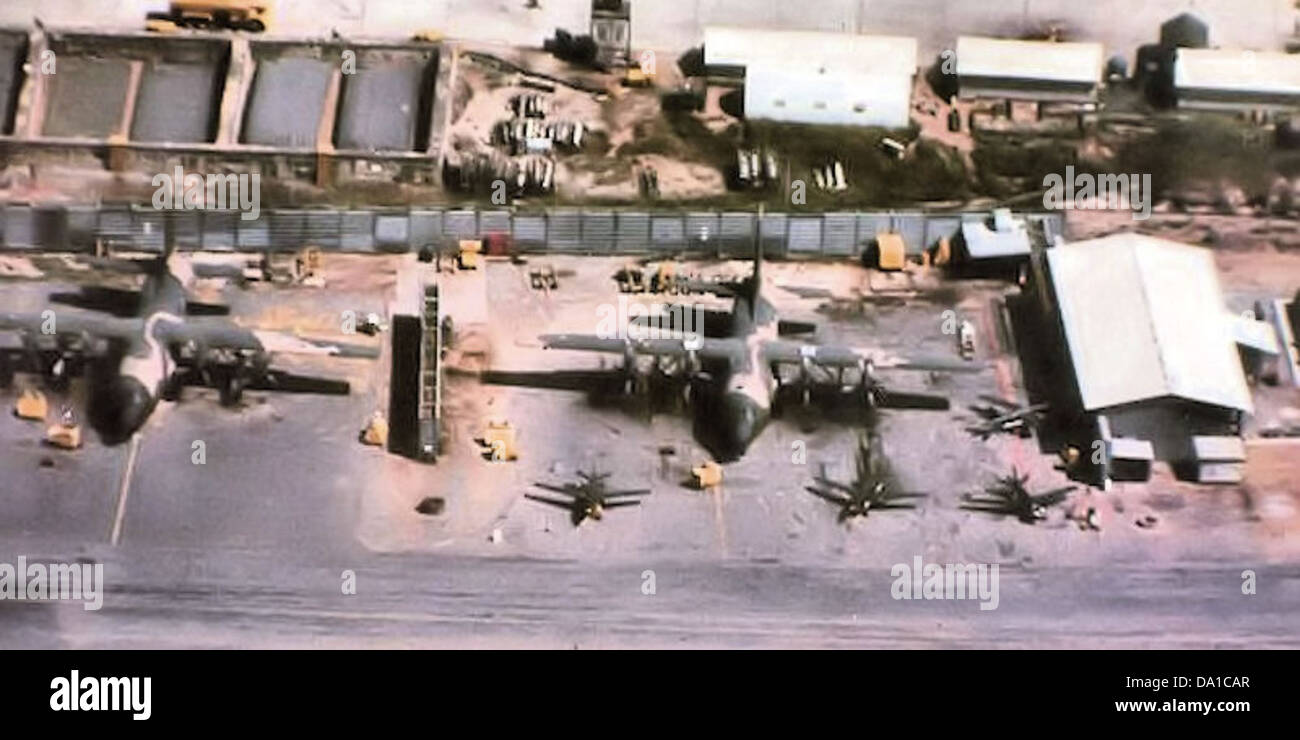 Le 556e escadron de reconnaissance (RS) a opéré à partir de la base aérienne de bien Hoa pendant la guerre du Vietnam, fournissant un soutien essentiel de reconnaissance aérienne et de renseignement pour les opérations militaires américaines en Asie du Sud-est. Banque D'Images