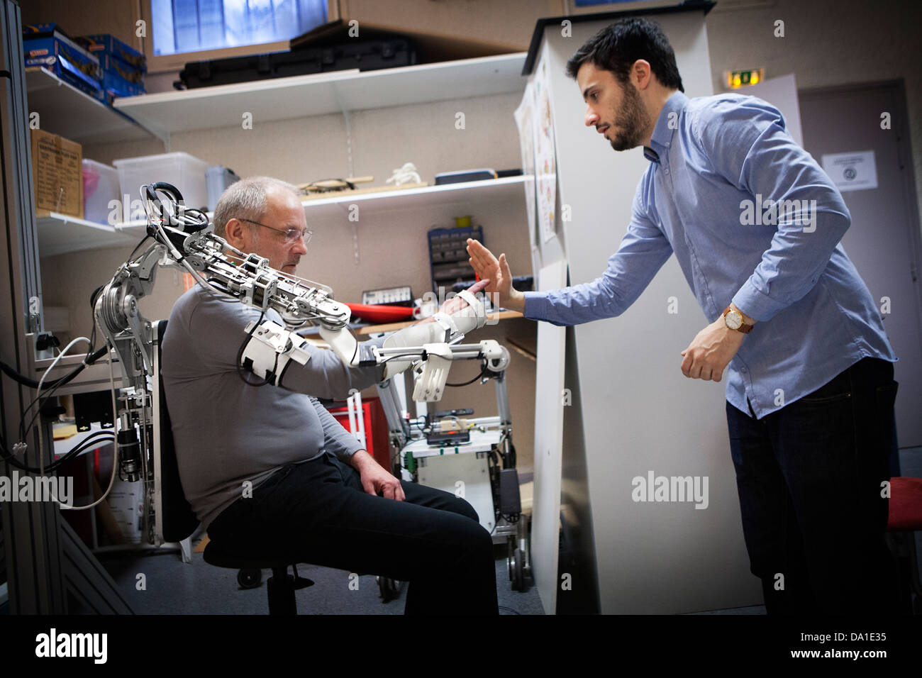 La recherche en robotique Banque D'Images