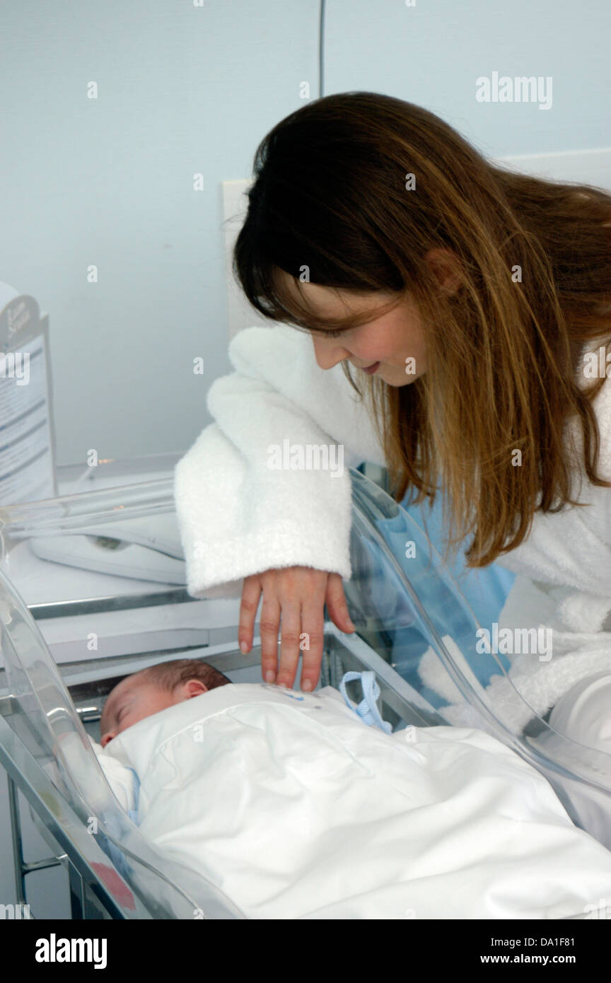 L'HÔPITAL DE MATERNITÉ Banque D'Images