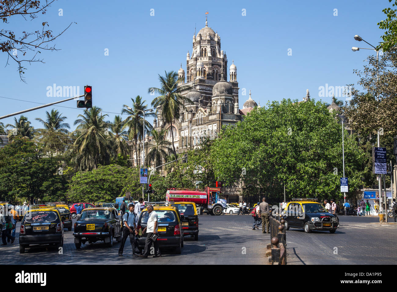 L'Administration centrale de l'Ouest, Victoria Terminus, Mumbai, Inde Banque D'Images