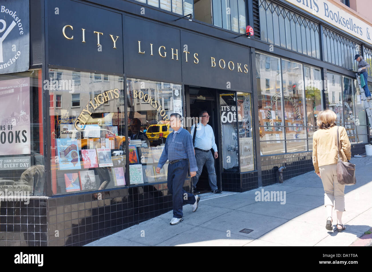 City Lights Bookstore 261 Columbus Avenue. San Francisco, CA Banque D'Images
