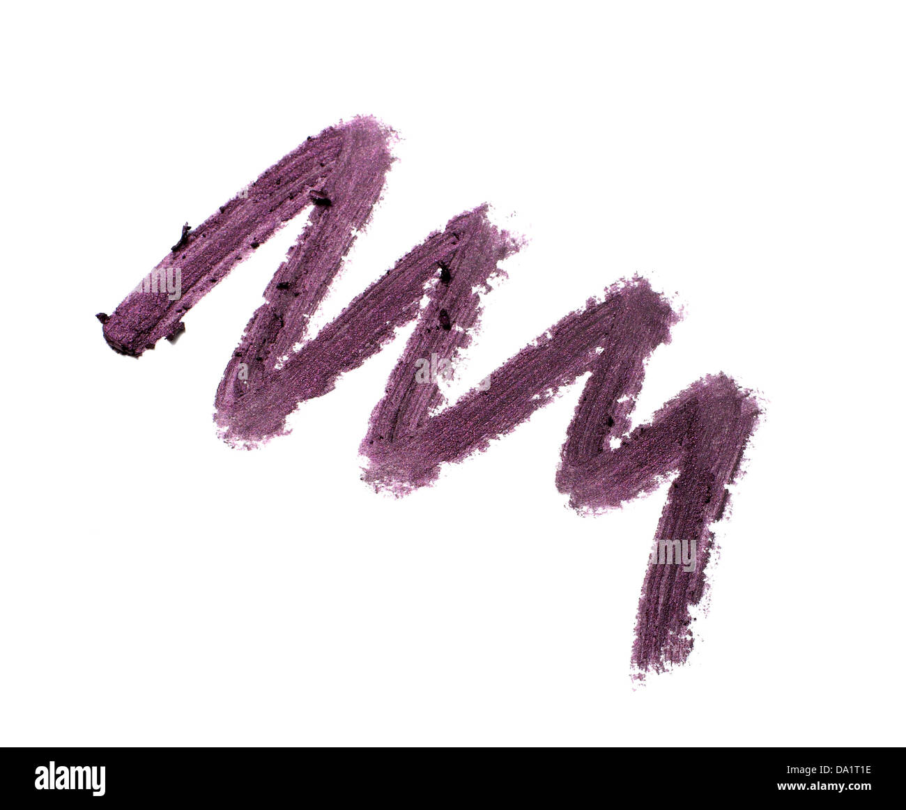 L'eyeliner crayon Squiggle cut violet sur un fond blanc Banque D'Images
