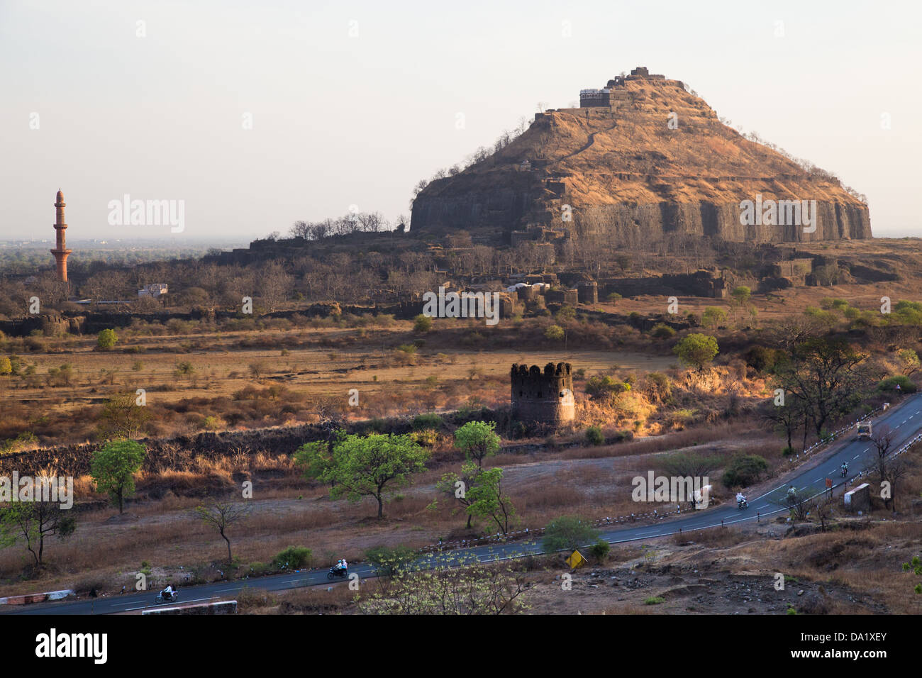 Fort Daulatabad, Daulatabad, Inde Banque D'Images