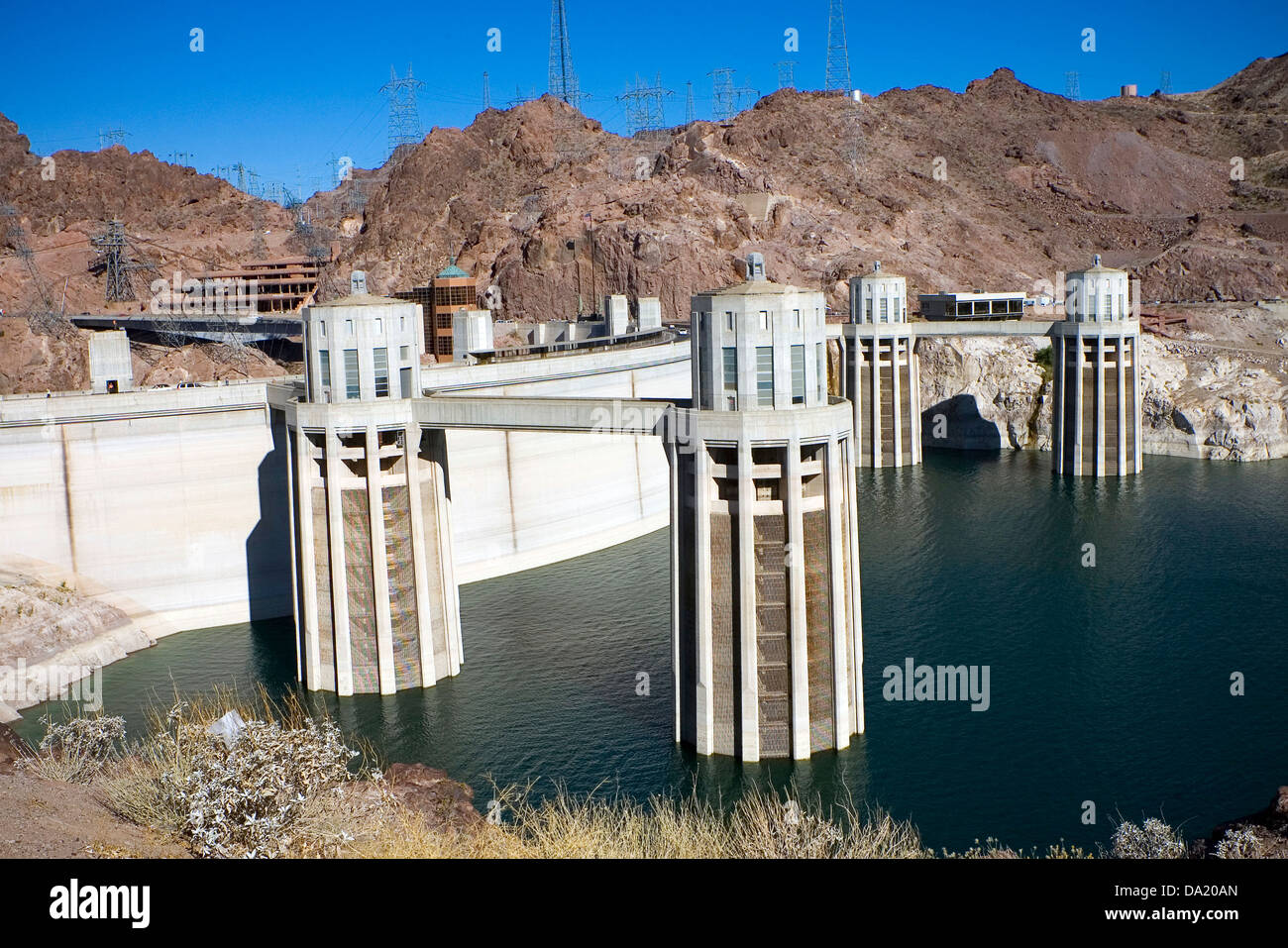 Le Barrage Hoover, Mohave Comté, Arizona, États-Unis d'Amérique Banque D'Images