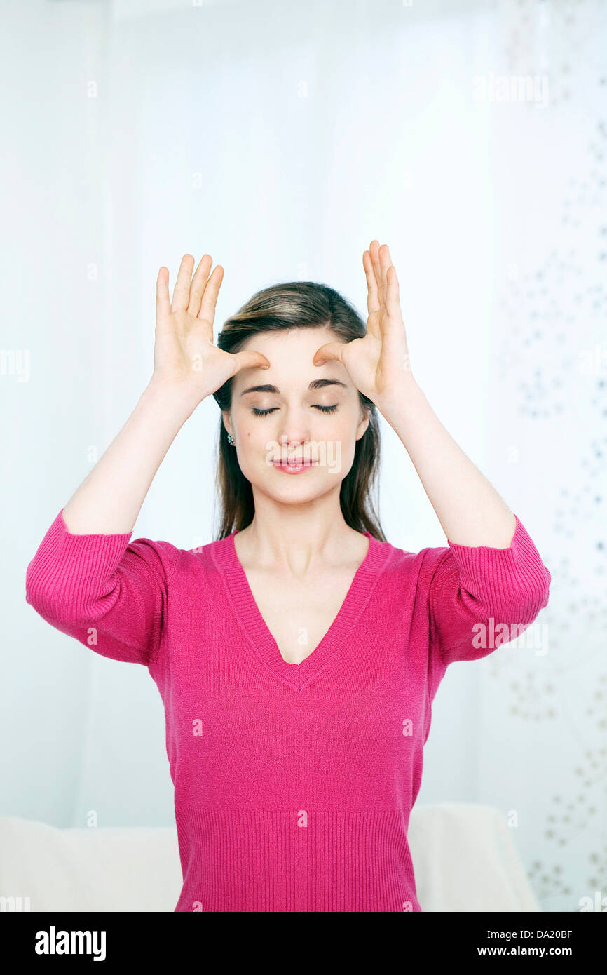 GYM DU VISAGE Banque D'Images