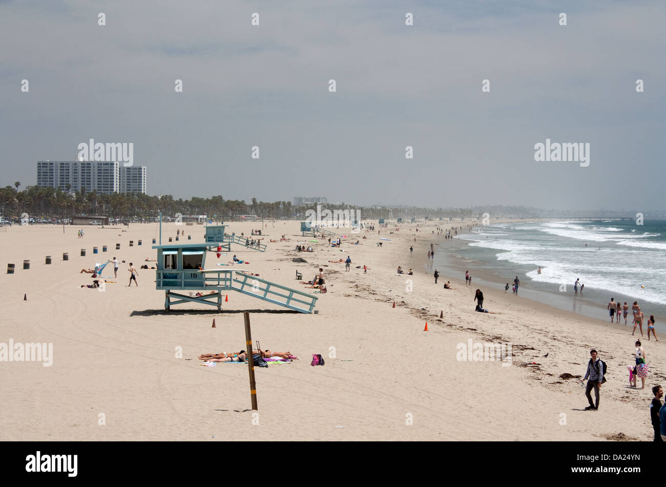 Santa Monica Beach Banque D'Images