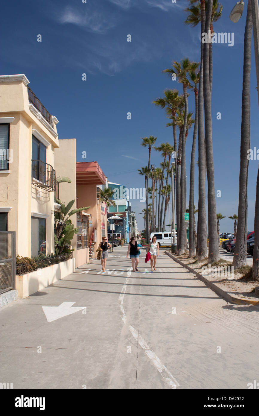 La promenade de Venice Beach Banque D'Images