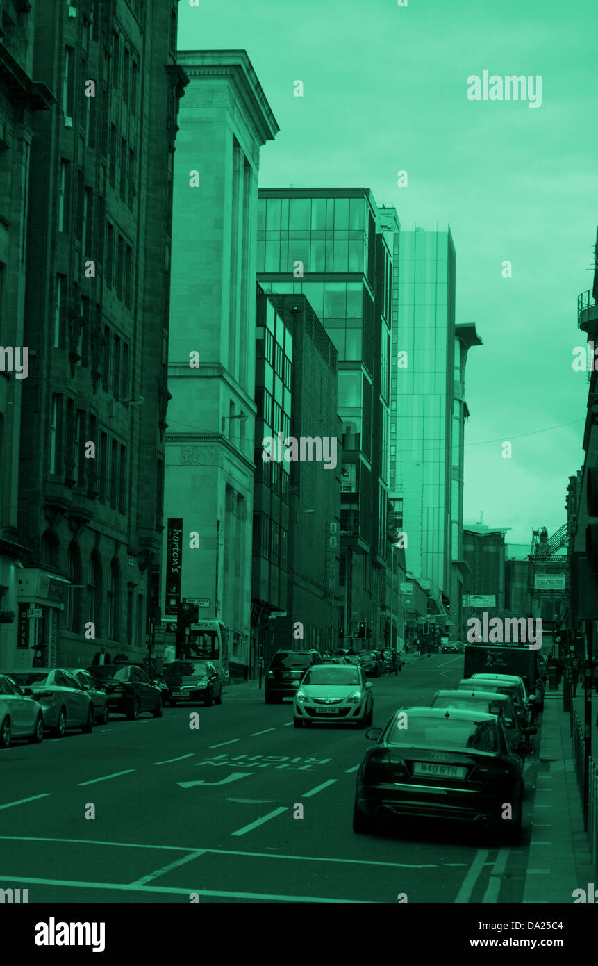 Bâtiments sur West Nile Street à Glasgow, Ecosse Banque D'Images