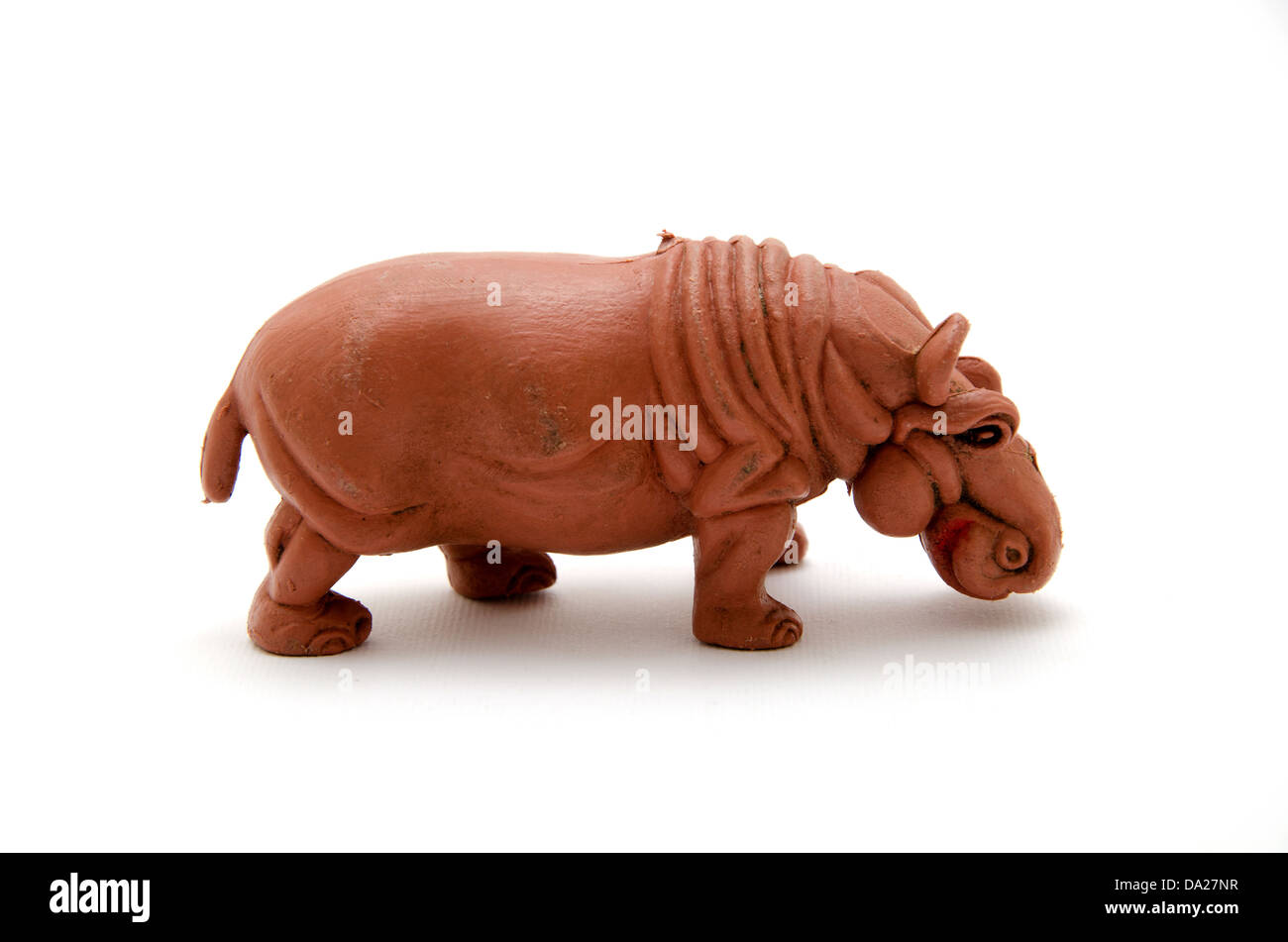 Hippopotame en plastique Banque D'Images