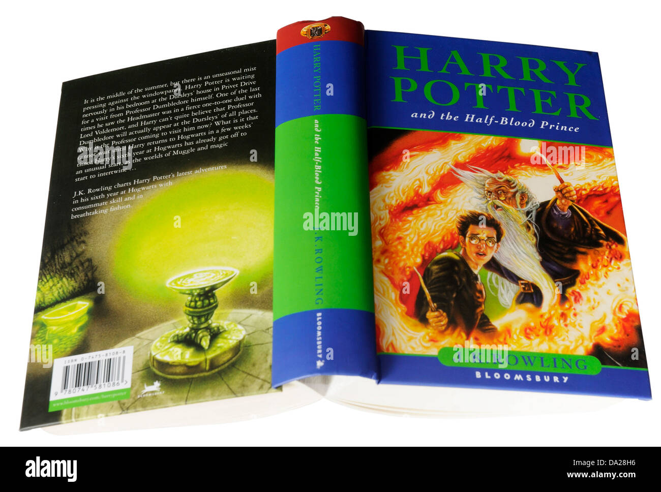 Le 6e livre de Harry Potter Harry Potter et le Prince de Sang-Mêlé Banque D'Images