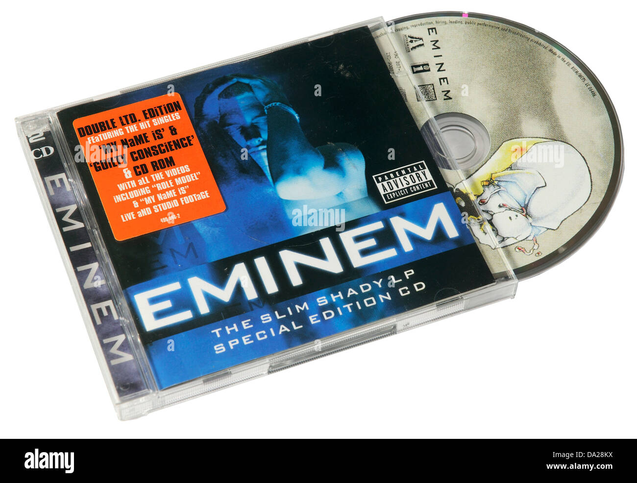 Eminem Le Slim Shady LP sur CD Banque D'Images