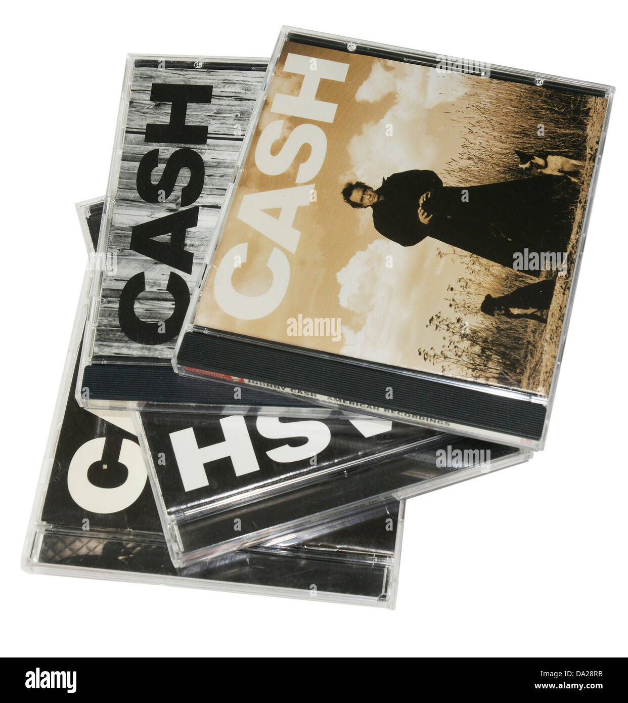Johnny Cash American Recordings albums sur CD Banque D'Images