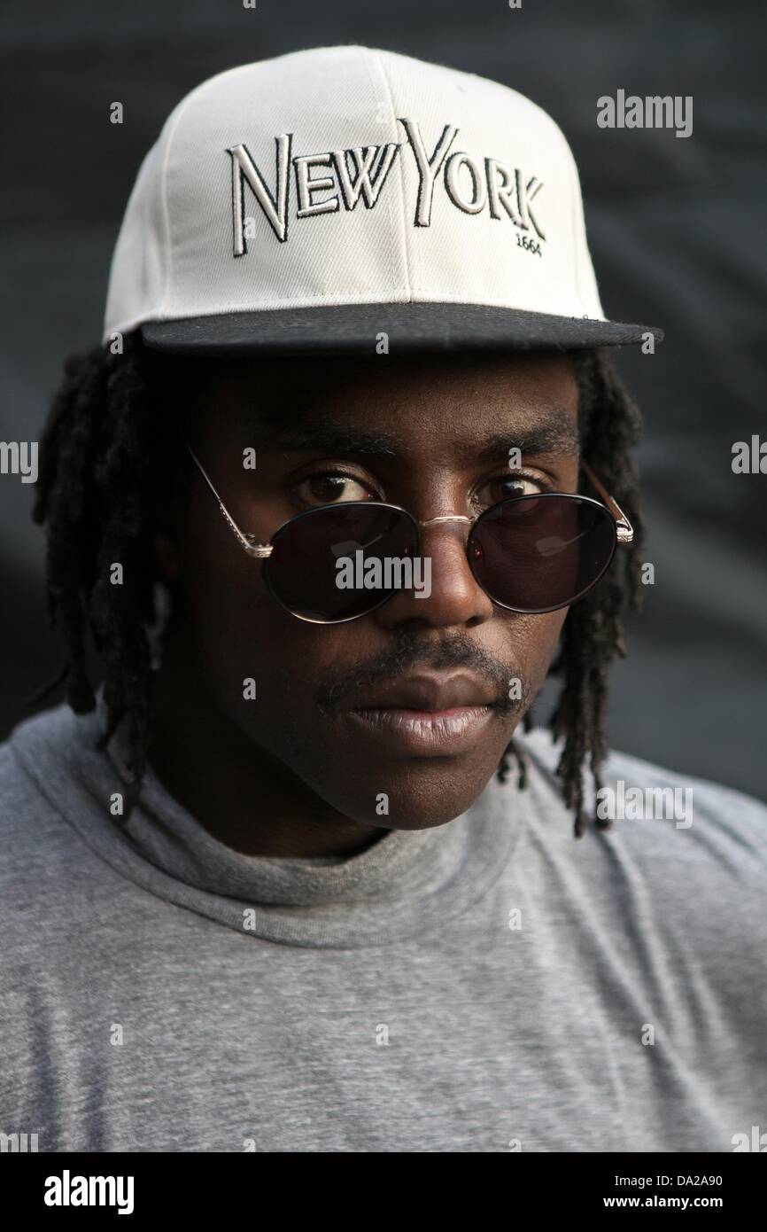 16 juin 2013 - Brooklyn, New York, USA - Le compositeur, auteur-compositeur, producteur, artiste et auteur DevontÌ© ''Dev'' Hynes (UK), également connu sous le nom de Lightspeed Champion ou Orange Sanguine, Brooklyn, New York, 16 juin 2013. Beowulf Sheehan photographie å©/ZUMA Press (crédit Image : © Beowulf Sheehan/ZUMAPRESS.com) Banque D'Images