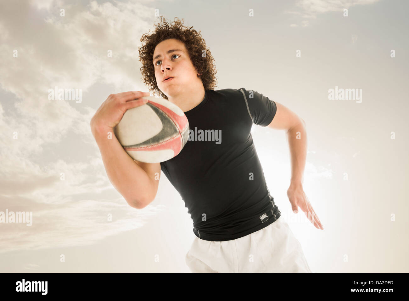 Portrait de joueur de rugby Banque D'Images