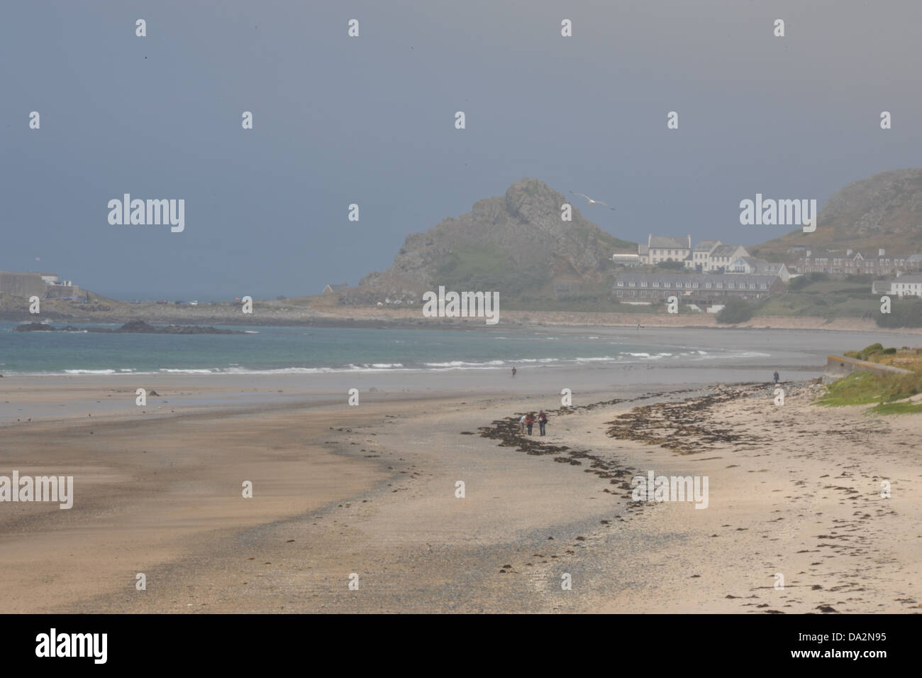 Plage de St Ouens à Jersey, Channel Islands, Banque D'Images