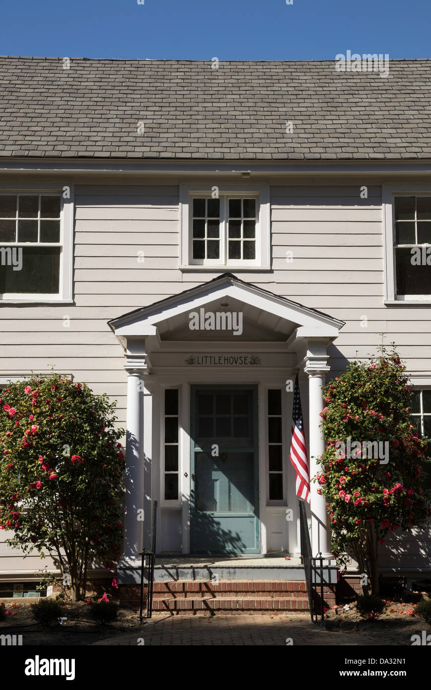 Deux étages de banlieue Accueil Vitrine, USA Banque D'Images