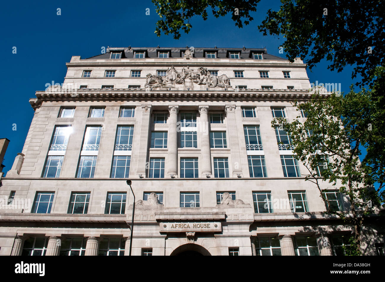 Maison de l'Afrique, le Kingsway, London, UK Banque D'Images