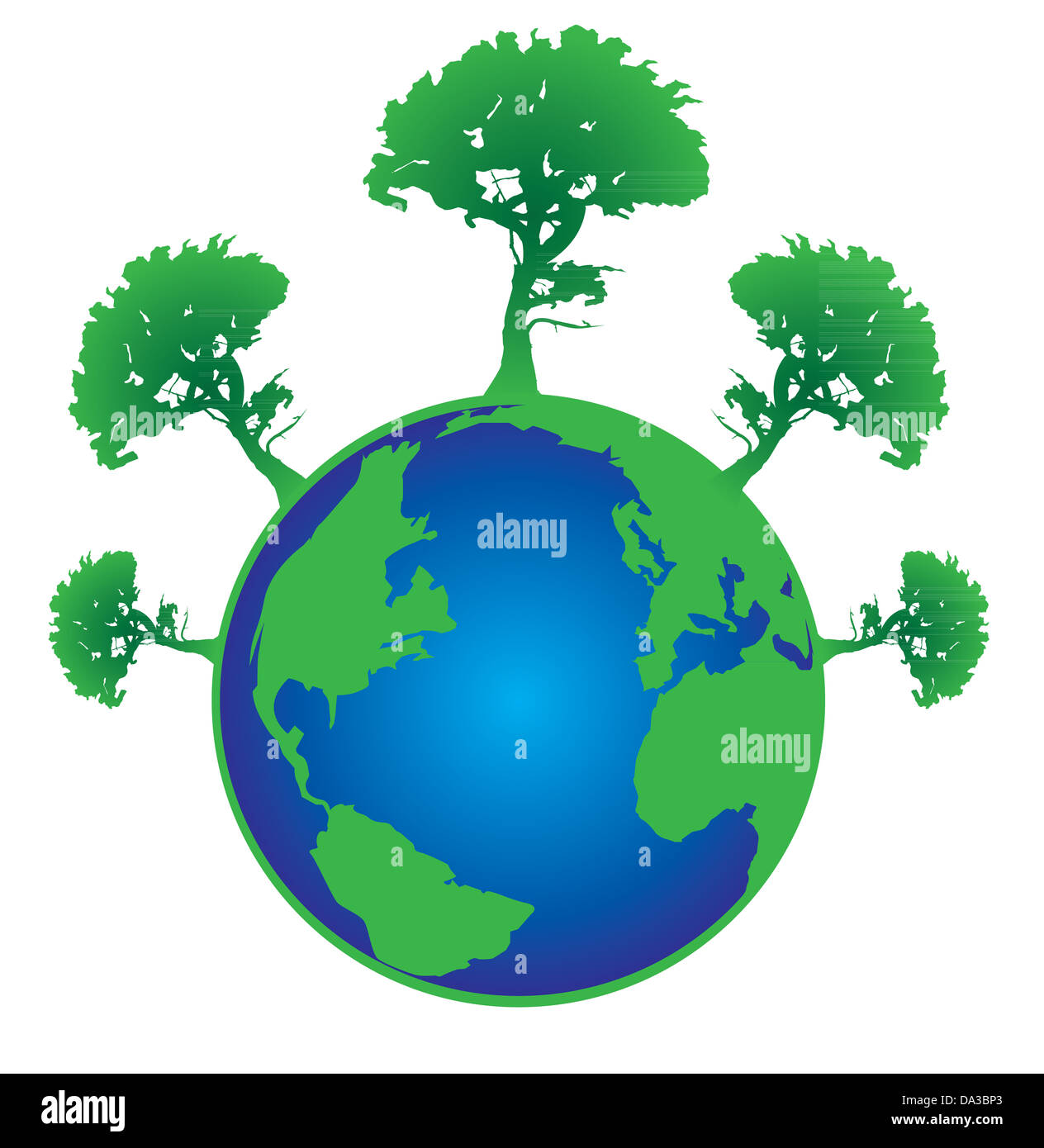 Rendre le monde vert et laisser la nature se développer Banque D'Images