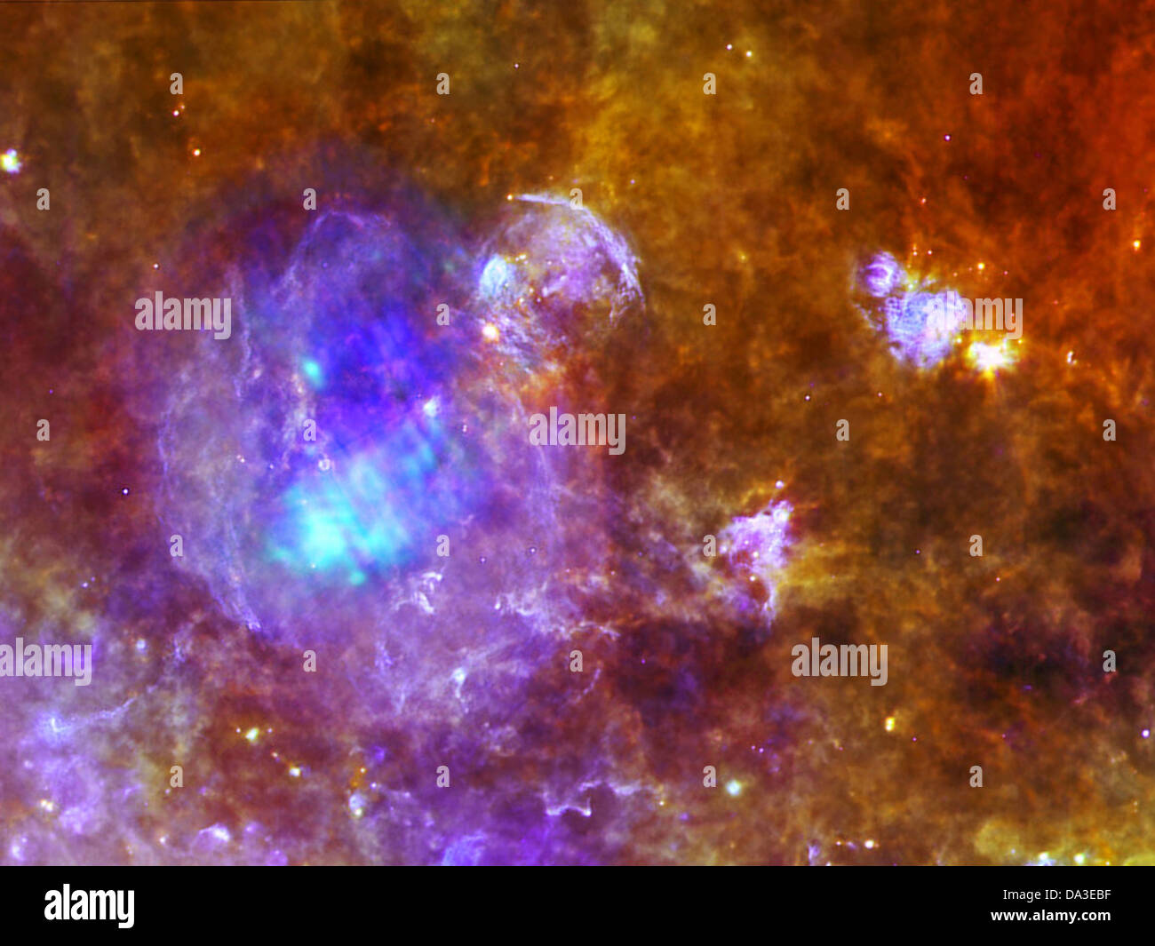 Vue éclatée de l'espace Star Supernova reste W44 XMM-Newton reste rempli de X-ray emission de gaz extrêmement chaud. Banque D'Images