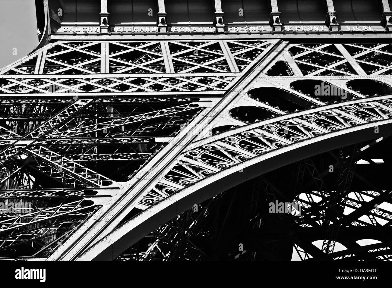 Tour Eiffel Close Up Banque D'Images