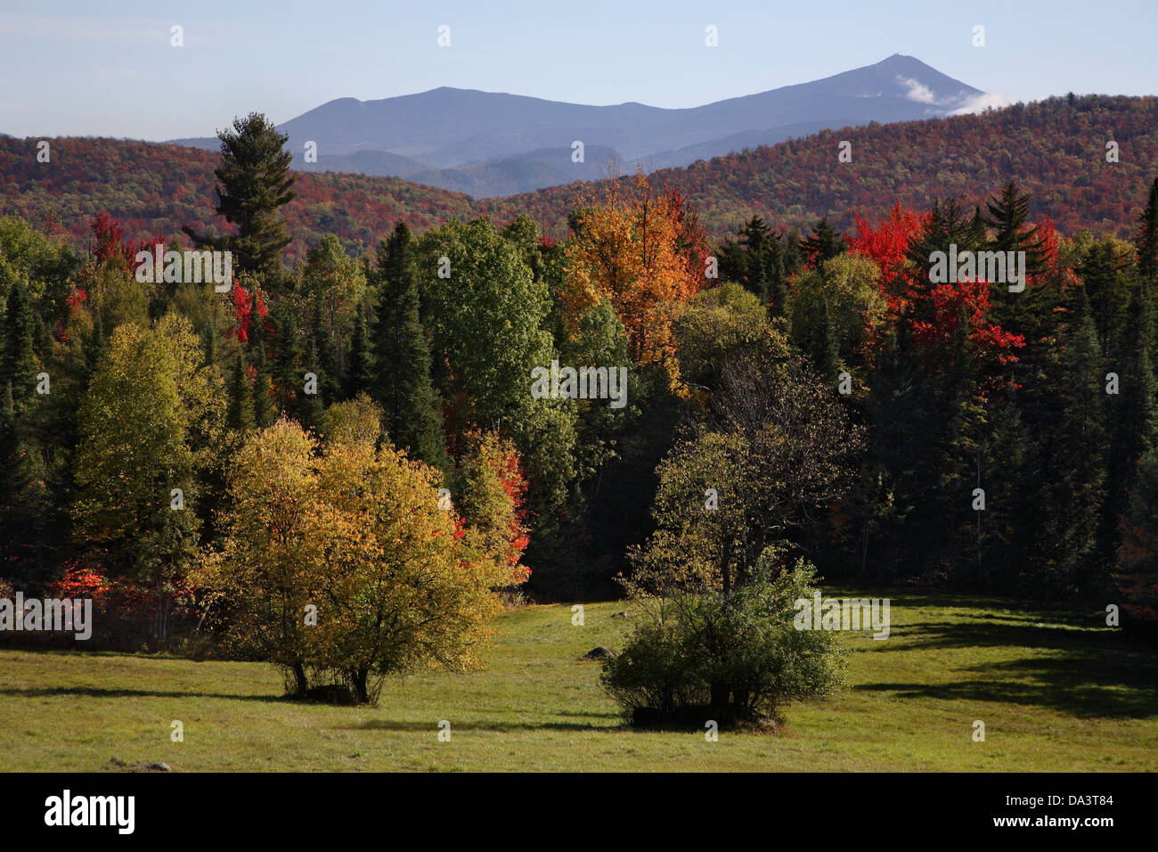 L'automne dans les montagnes Adirondack de l'État de New York, USA Banque D'Images
