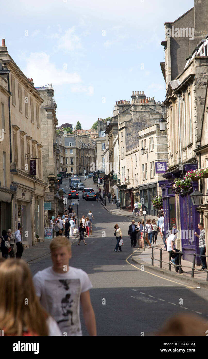 Broad Street, Bath, Somerset, Angleterre Banque D'Images