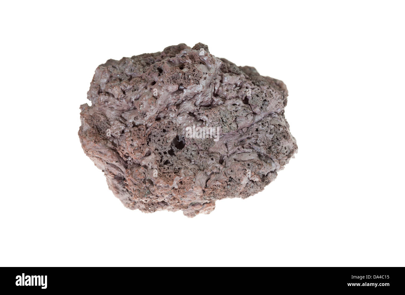 Coupé de roche de lave produite au cours de l'éruption de 2010 l'Eyjafjallajökull volcan en Islande Banque D'Images