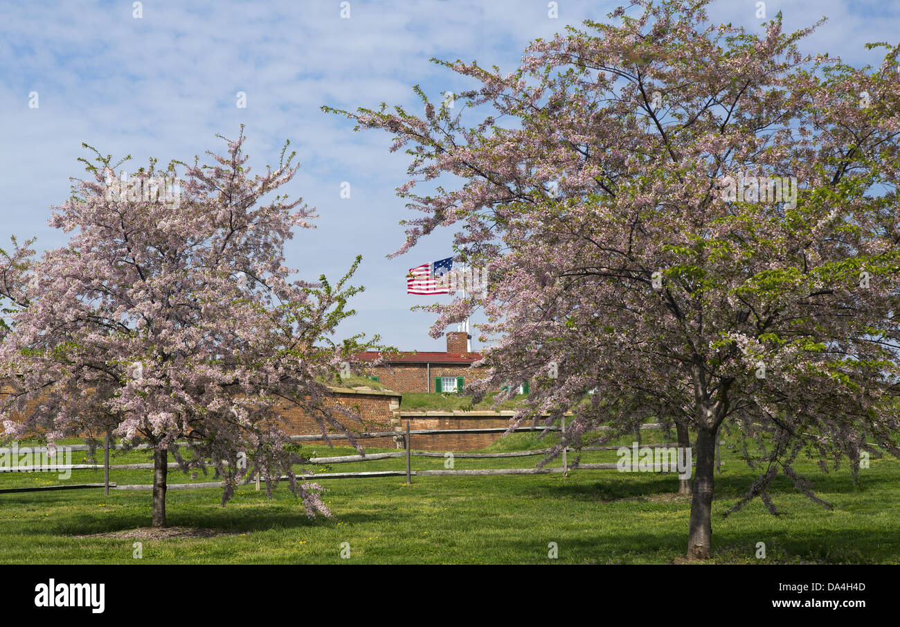 Le Fort McHenry, Baltimore, Maryland Banque D'Images