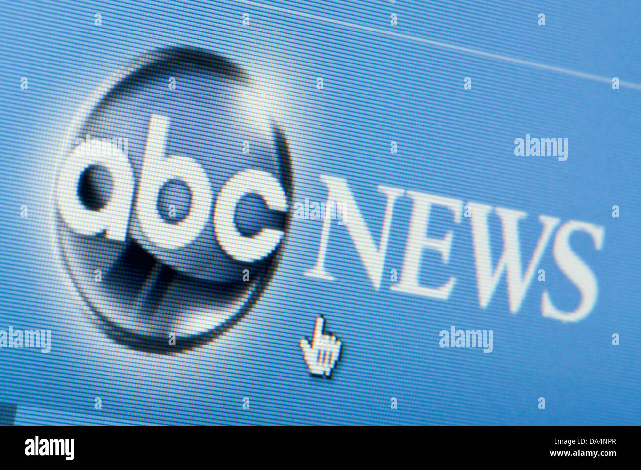 De près de l'ABC News logo tel que vu sur son site web. (Usage éditorial uniquement : -Print, télévision, e-book et le comité éditorial du site). Banque D'Images