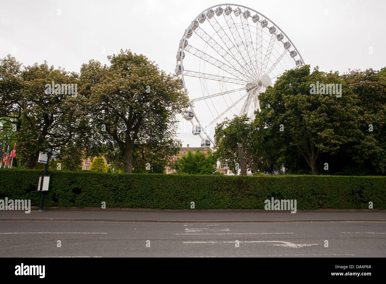 La roue d'York à la recherche de la route Banque D'Images