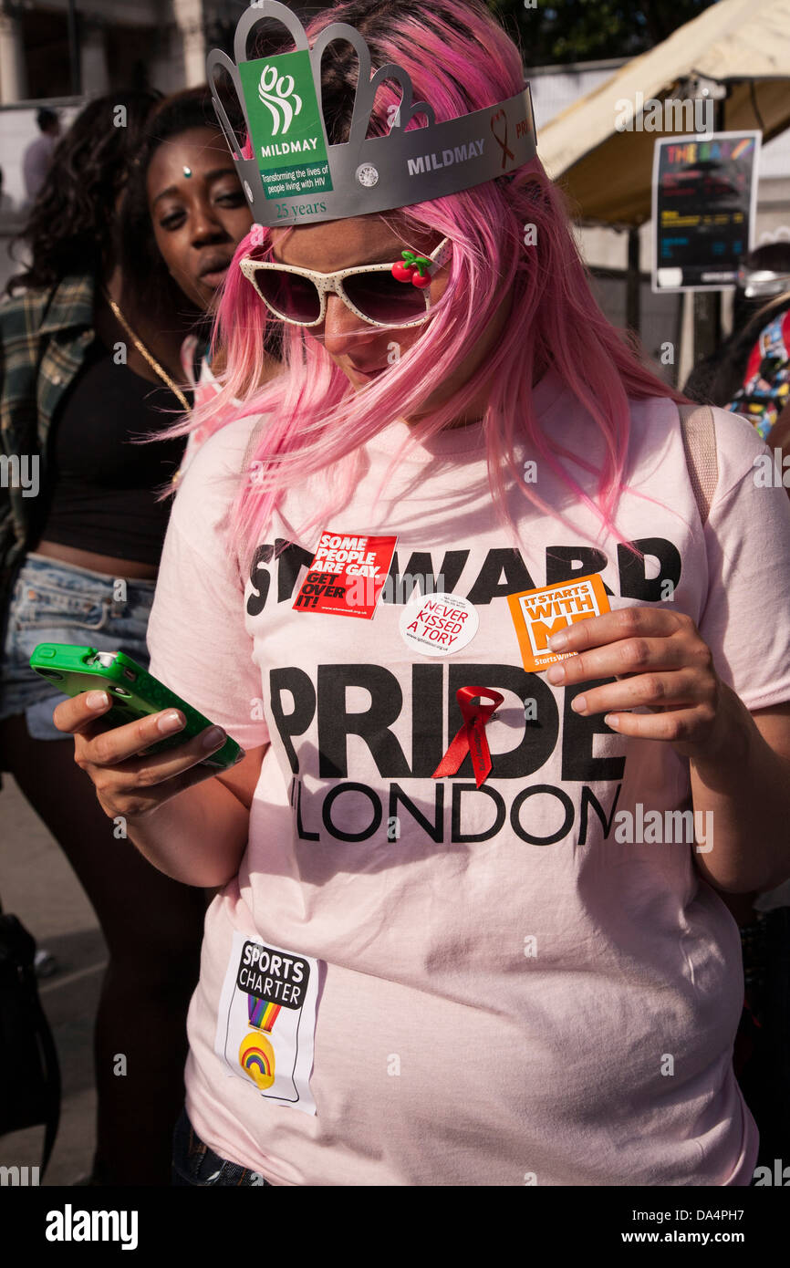 Londres Gay Pride 2013 Banque D'Images