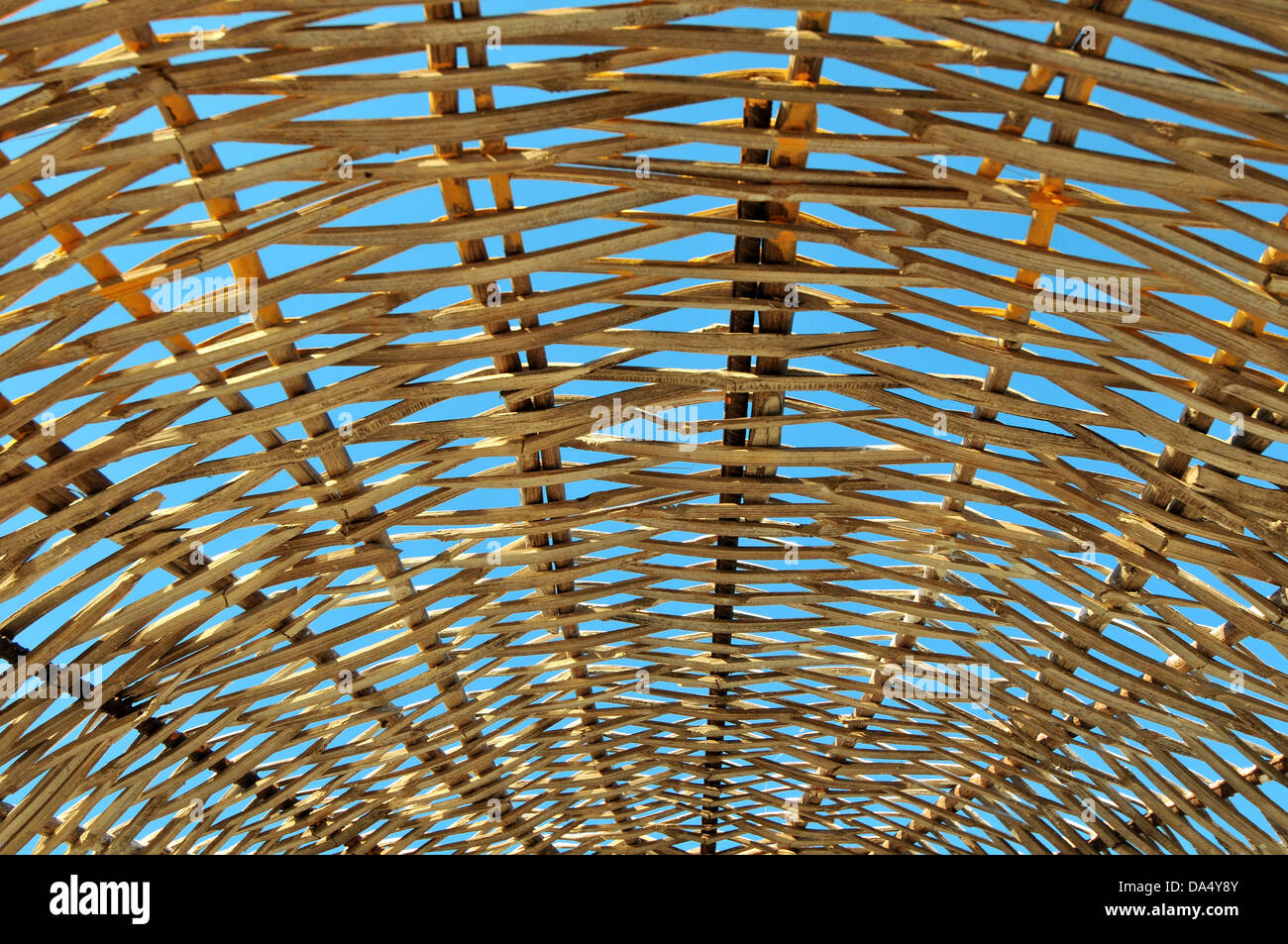 L'absence, d'artifices, plage, parasol, ci-dessous Banque D'Images