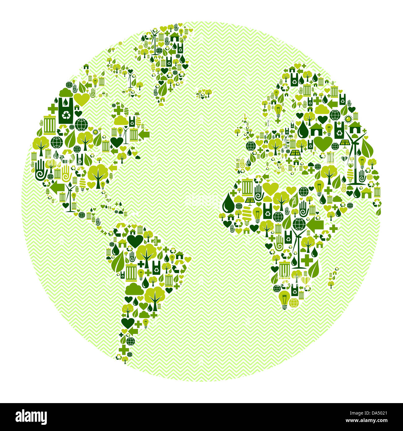 Vintage Verte planète terre-conception d'icônes conviviales. Cette illustration est disposé en couches pour une manipulation facile et coloris Banque D'Images