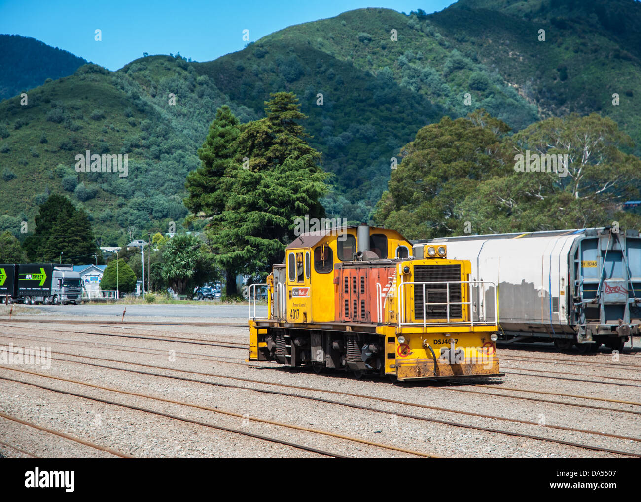 Locomotive 410 télécommande Kiwirail Banque D'Images