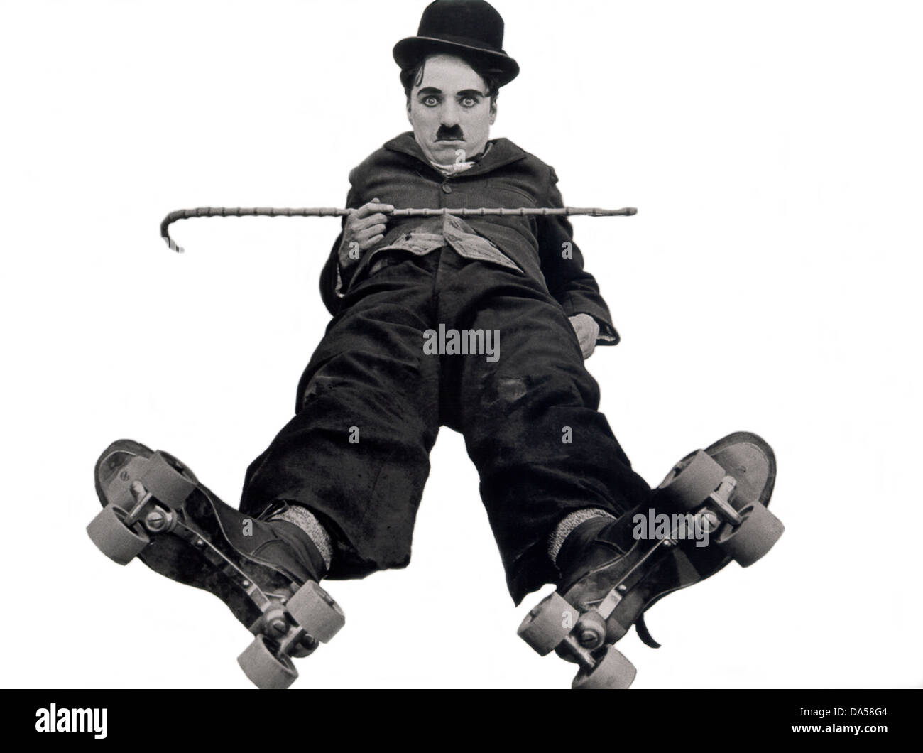 La patinoire 1916 Film muet mutuelle avec Charlie Chaplin Banque D'Images