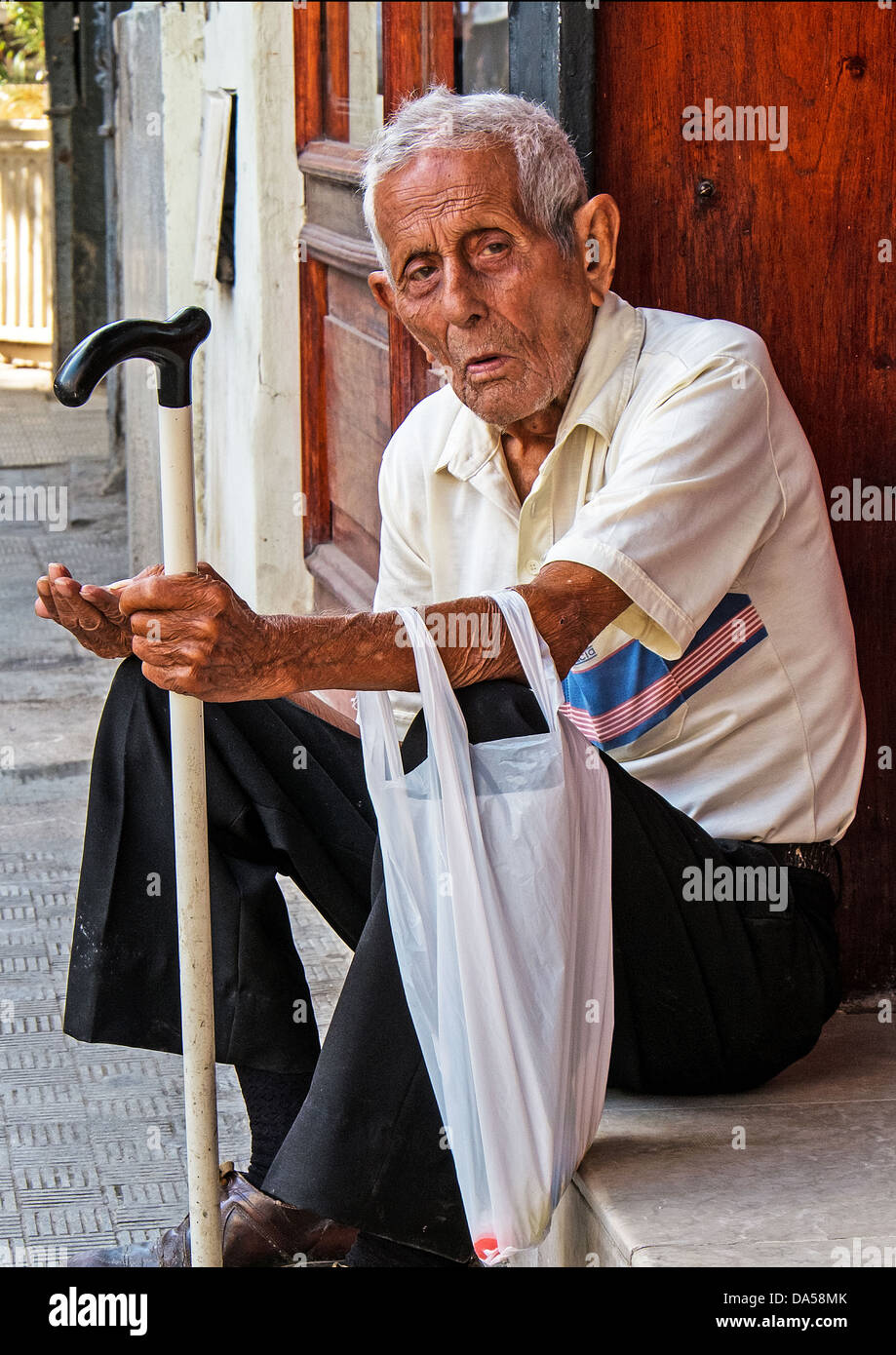Mendiant, La Havane, Cuba Banque D'Images